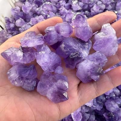 2.2LB Natural amethyst Quartz Crystal raw gemstone Bulk Stone Mineral Specimen