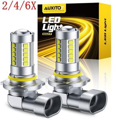 2/4/6X AUXITO 9006 HB4 LED Headlight Bulb Low Beam Fog Light CANBUS 6500K White