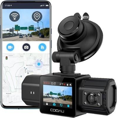 2.5K+1080P Dual Dash Cam Front and Inside Built-in GPS & WiFi Night Vision