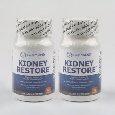 2 Pack Kidney Restore Support Detox Cleanse Complete Flush Natural Supplement US