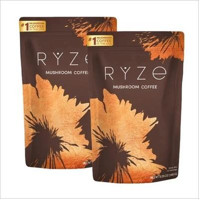 2-Pack Organic RYSE Mushroom Coffee – 30 Servings Per Pack – Free Shipping