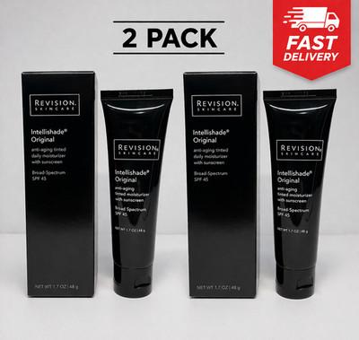 2 pack Revision Skincare Intellishade Original Tinted Moisturizer SPF 45, 1.7oz
