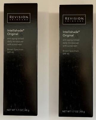 2 pack Revision Skincare Intellishade Original Tinted Moisturizer SPF 45, Exp 27