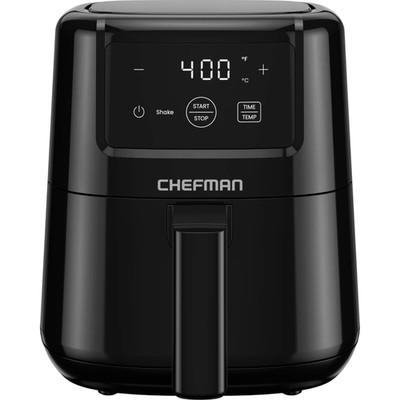 2 Qt Compact Air Fryer W/ Digital Display and Shake Reminder - Black