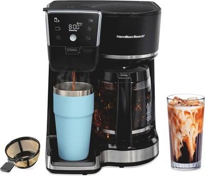 2-Way 12 Cup Programmable Drip Hot & Iced Coffee Maker & Single Serve Coffee