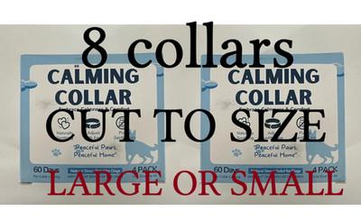2 X 4 PACk VETERINARY Calming Collars Dogs Anxiety Relief Pheromone CUT TO SIZE