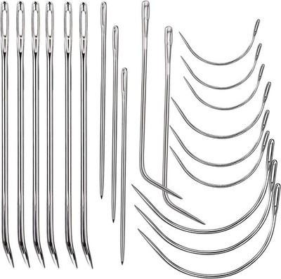 20 Pcs Leather Sewing Needles,Heavy Duty Sewing Needles