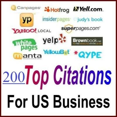 200 Citations for USA business listing Optimize Google Place, Local SEO Service