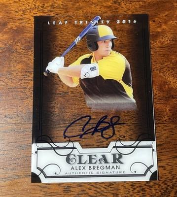 2016 Leaf Trinity Clear Alex Bregman Auto On Card Rookie Autograph RC Cubs