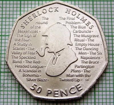 2019 Great Britain 50 Pence Sherlock Holmes