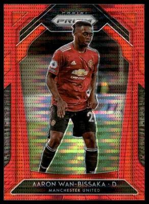 2020-21 Panini Prizm Premier League #4 Aaron Wan-Bissaka Red Pulsar Prizm