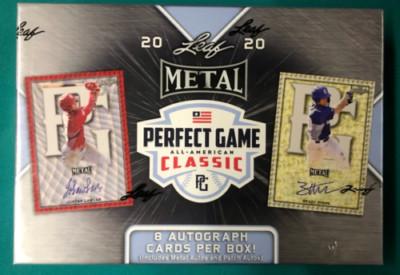2020 Leaf Metal Perfect Game SEALED Box 8 AUTOGRAPHS PER BOX FREE SHIPPING