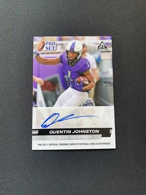 2022 Leaf Pro Set Draft Auto Quentin Johnston #PSA-QJ1 Auto