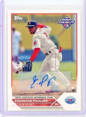 2023 Topps Pro Debut MILB EDDINSON PAULINO AUTO Autograph Prospect RC Rookie