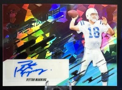 2025 Leaf Eclectic Football Pure Adrenaline Peyton Manning Crystal AUTO # 1/1