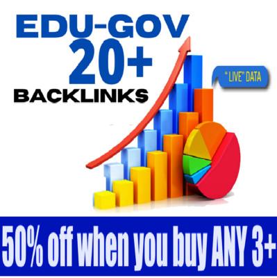 21 US Based EDU. GOV Authority Safe SEO Profile Backlinks