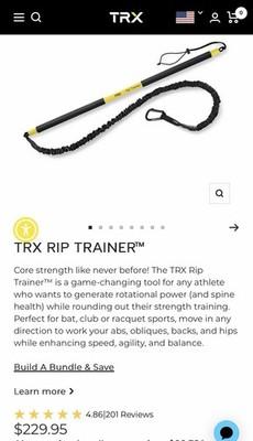 $230 TRX Rip Trainer 360 CORE STRENGTH Exercise Training Kit HOME GYM WORKOUT