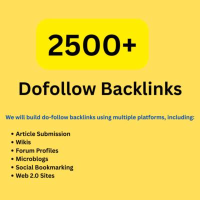 2500+ High-Quality SEO Backlinks – 95% DoFollow – Boost Google Ranking Fast