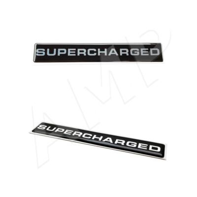 2pc Universal Flexible Supercharged Adhesive Sticker Decal Emblem Badge ER