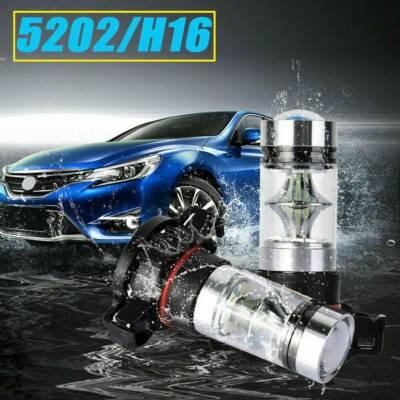 2pcs H16 5202 2504 100W White Fog Light Driving Light DRL Bulb 6000K Headlamp