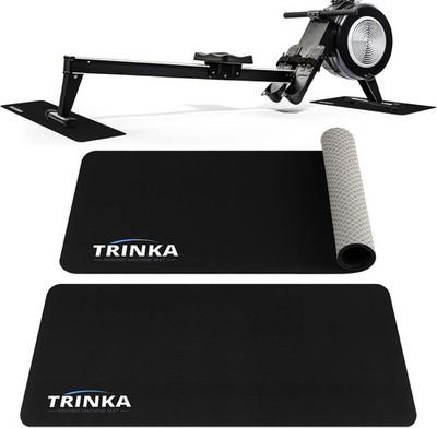 2PCS Rowing Machine Mats, 30"x12" Non-Slip Mat Protect Hardwood Floor Carpet, Fi
