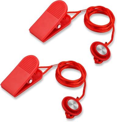 2pcs Universal Treadmill Magnetic Safety Key, Emergency Stop Lock Magnetic Safet