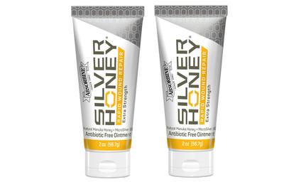 2x Silver Honey Rapid Wound Repair Ointment 2oz Manuka Honey + MicroSilver 02/28