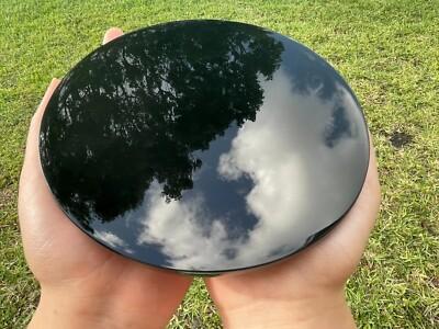 3" 4" 5" 6" & 8" Black Obsidian Scrying Mirror,Black Obsidian Mirror,Pick a Size