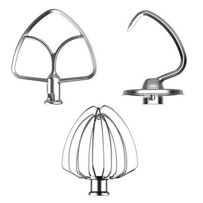 3 Pack Stainless Steel Mixer Attachments Set for KitchenAid 4.5-5 Quart Tilt-...