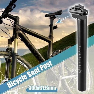 31.6x300mm Bike Seat Post Aluminum Alloy Bicycle Bike Seat Tube Mount