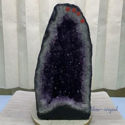31LB Natural Amethyst Cathedral English Cluster Crystal Specimen Healing