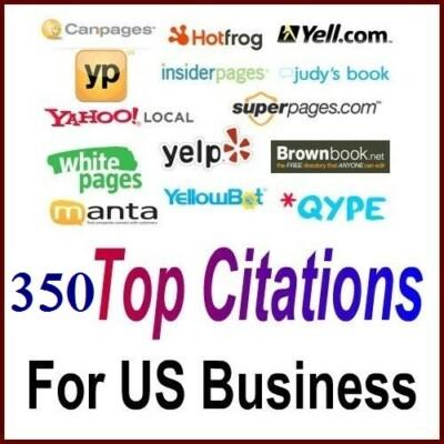 350 Citations for USA business listing Optimize Google Place, Local SEO Service