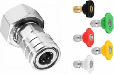 360° Rotating Pressure Washer Dual Turbo Nozzle 1/4" Quick Connector 2.5 Orifice