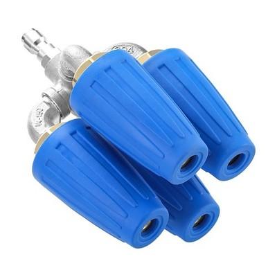 360° Rotating Pressure Washer Four Turbo Nozzle 1/4" Quick Connector 2.5 Orifice