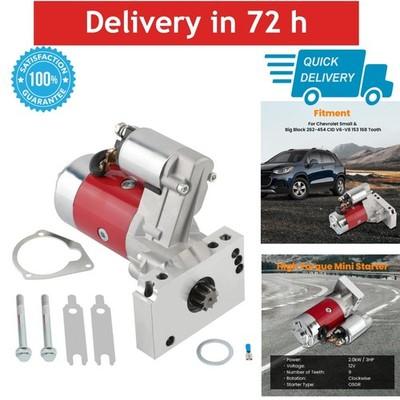 3HP High Torque Mini Starter 18493 Chevy SBC BBC 12V 9 Tooth