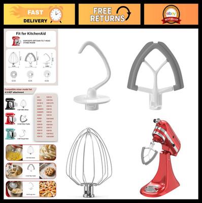 3Pcs Flex Edge Beater Set for 4.5-5QT Kitchen Stand Mixers - Paddle, Whip, Dough