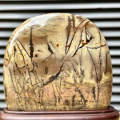 4.6 lb Traditional Scenic Stone Natural Pattern Display Home Decor