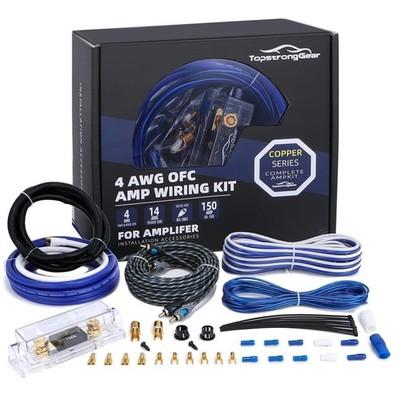 4 Gauge OFC Amp Wiring Kit RCA 150A Fuse 17FT Complete Install Kit