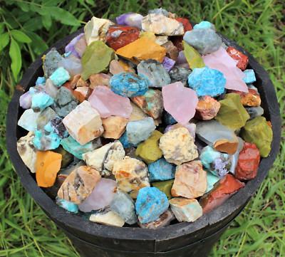 4 oz Madagascar Mix Rough Natural Stones: 'A' Grade Bulk Lot 1/4 lb