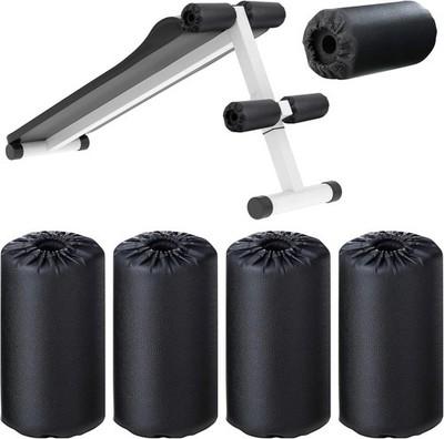 4 Pack Foam Roller Pads 8x3.5x0.8 In Replacement for Weight Bench & Gym Equipmen
