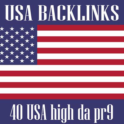 40 USA High Da pr7-9 Backlinks, Safelink Building Service - Seo Service Agency