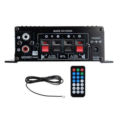 400W 2 Channel Bluetooth Mini HIFI Power Amplifier Audio Stereo Amp Home Car FM