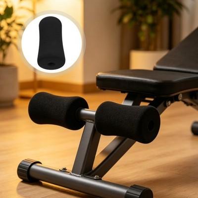 4Pcs Reusable Foam Pads for Gym Equipment Weight Bench Replacement Black Color