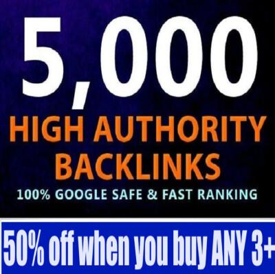 5,000 POWERFUL Contextual Dofollow Backlinks / SEO Link Building Service