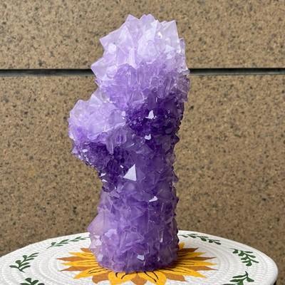 5.3 lb Layered Alum Crystal Cluster Tower Point Stone Specimen Decor