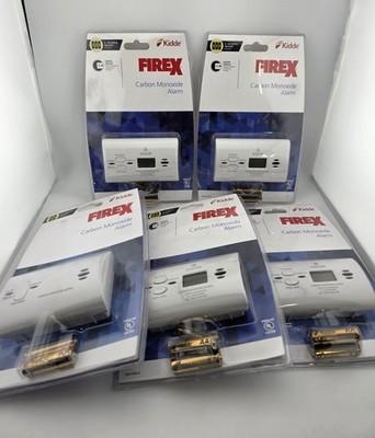 5 Pcs Kidde Firex AA Battery Powered Digital Carbon Monoxide Detector 21030262