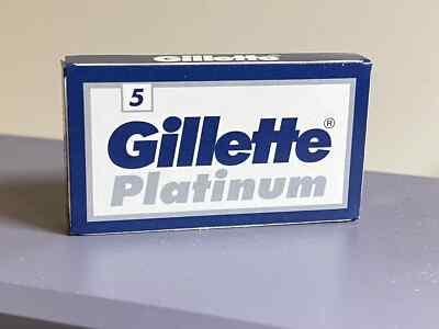 50 GILLETTE Platinum Double Edge Safety Razor Blades Made in Russia