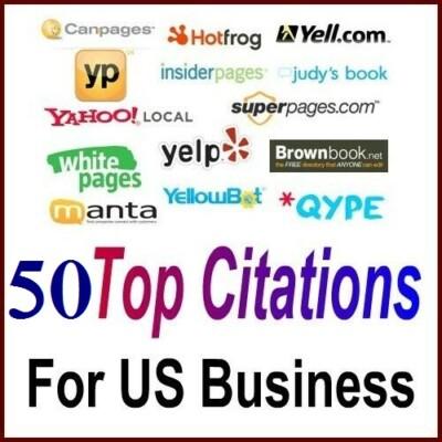 50 TOP Citations for USA business Optimize your Google Place Local SEO