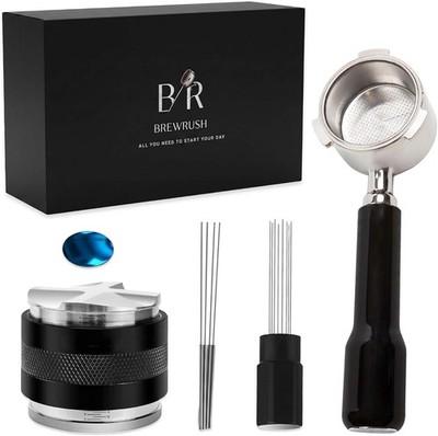 54mm Bottomless Portafilter with WDT Tool, 53mm Tamper & Distributor - 3 in 1