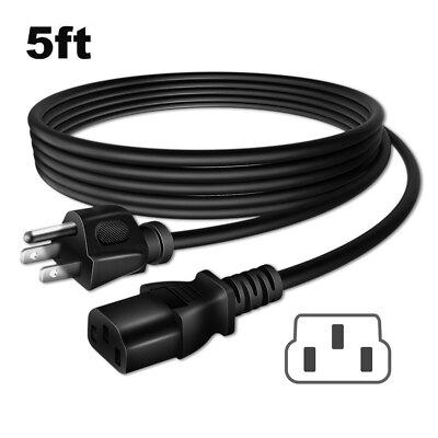 5ft UL AC Power Cord Cable For Zojirushi NP-GBC05 5.5-Cup Micom Rice Cooker